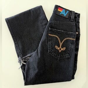 NWT - Aviator Nation - Hi Rise Wide Leg Women’s Gypsy Jean - Vintage Black